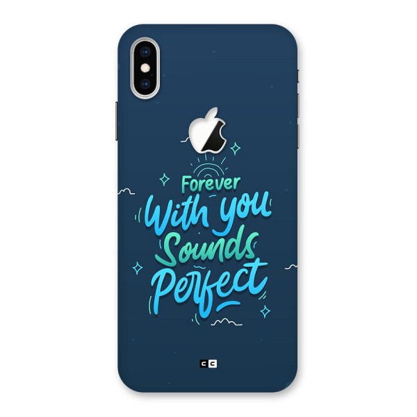 Sounds Perfect Back Case for iPhone XS Max Apple Cut