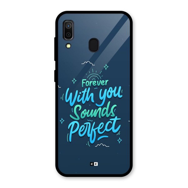 Sounds Perfect Glass Back Case for Galaxy A30