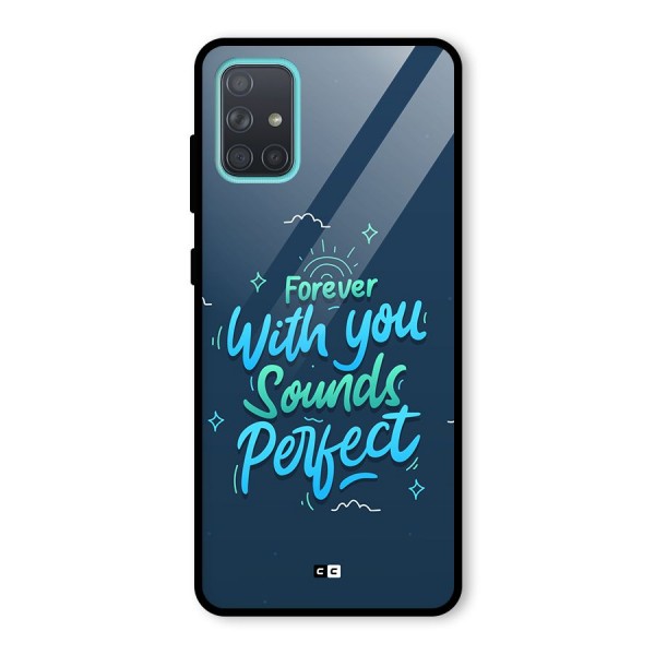 Sounds Perfect Glass Back Case for Galaxy A71
