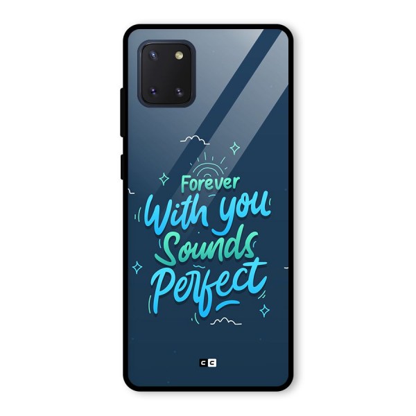 Sounds Perfect Glass Back Case for Galaxy Note 10 Lite