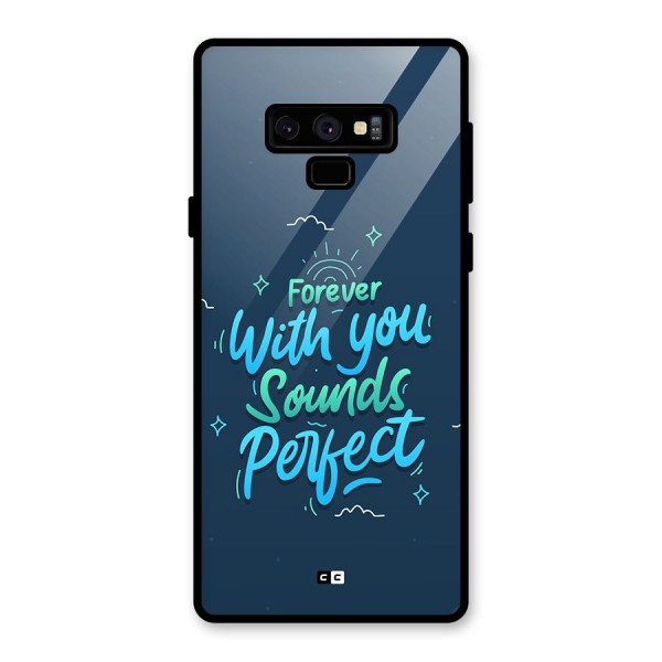 Sounds Perfect Glass Back Case for Galaxy Note 9