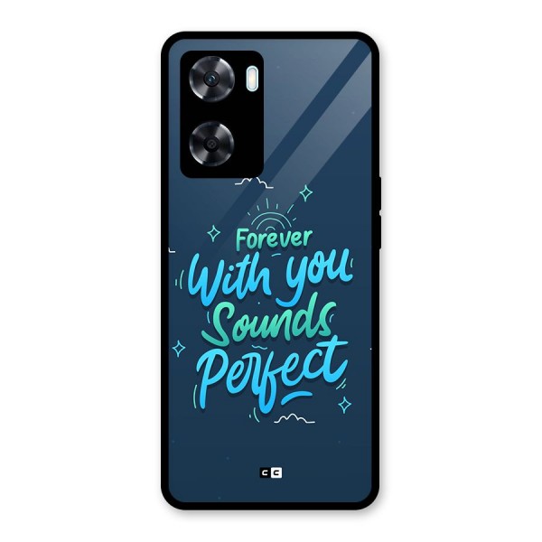 Sounds Perfect Glass Back Case for Oppo A77