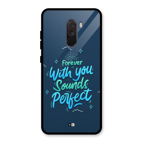Sounds Perfect Glass Back Case for Poco F1
