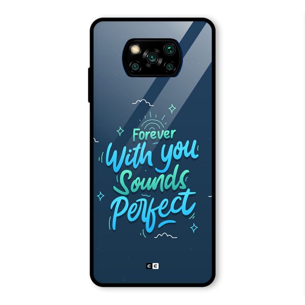 Sounds Perfect Glass Back Case for Poco X3 Pro