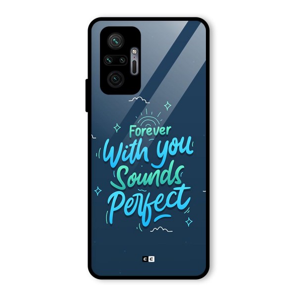 Sounds Perfect Glass Back Case for Redmi Note 10 Pro Max