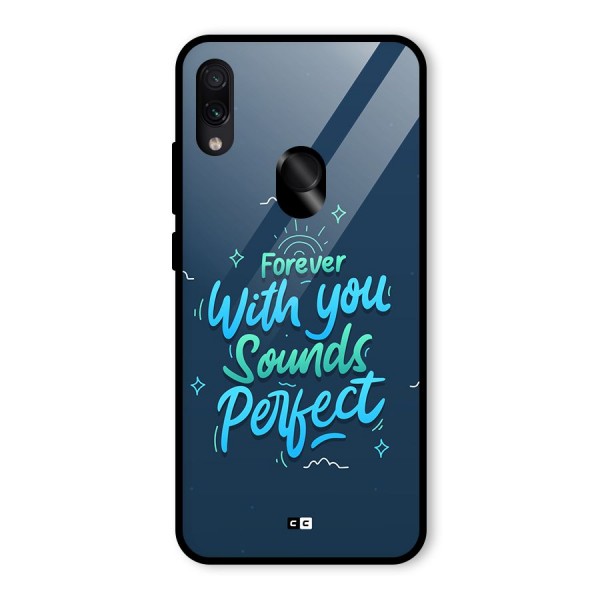 Sounds Perfect Glass Back Case for Redmi Note 7