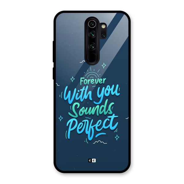 Sounds Perfect Glass Back Case for Redmi Note 8 Pro