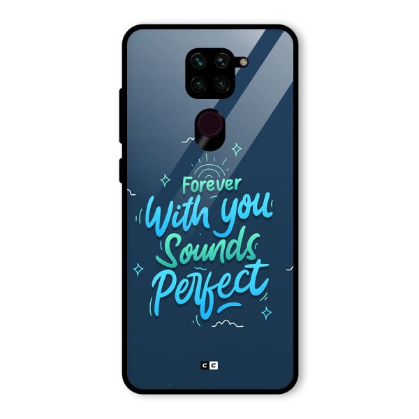 Sounds Perfect Glass Back Case for Redmi Note 9