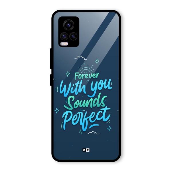 Sounds Perfect Glass Back Case for Vivo V20