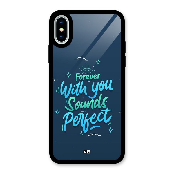 Sounds Perfect Glass Back Case for iPhone X
