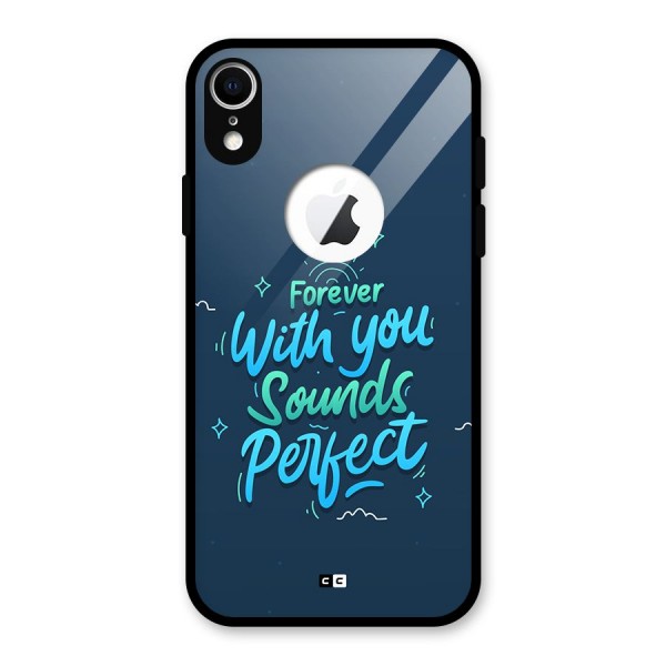 Sounds Perfect Glass Back Case for iPhone XR Logo Cut