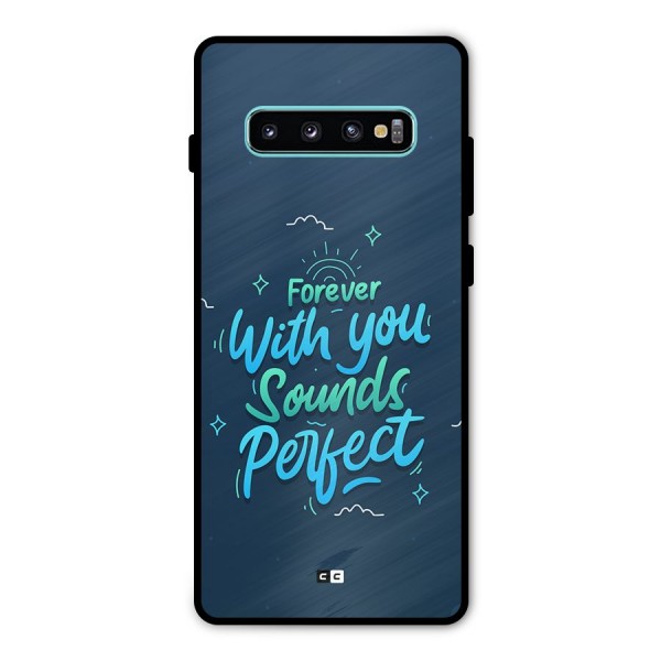 Sounds Perfect Metal Back Case for Galaxy S10 Plus
