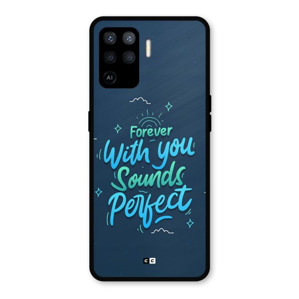 Sounds Perfect Metal Back Case for Oppo F19 Pro