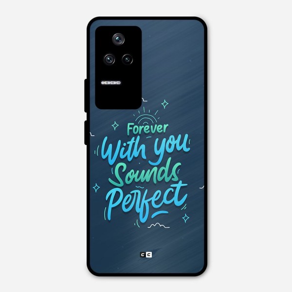 Sounds Perfect Metal Back Case for Poco F4 5G