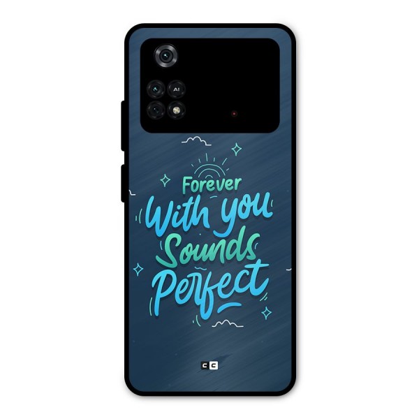 Sounds Perfect Metal Back Case for Poco M4 Pro 4G