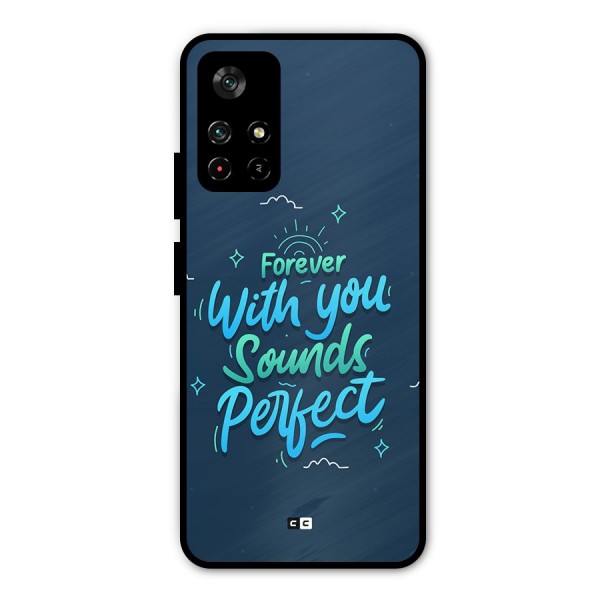 Sounds Perfect Metal Back Case for Poco M4 Pro 5G