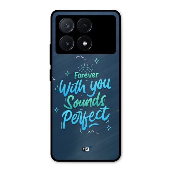Sounds Perfect Metal Back Case for Poco X6 Pro