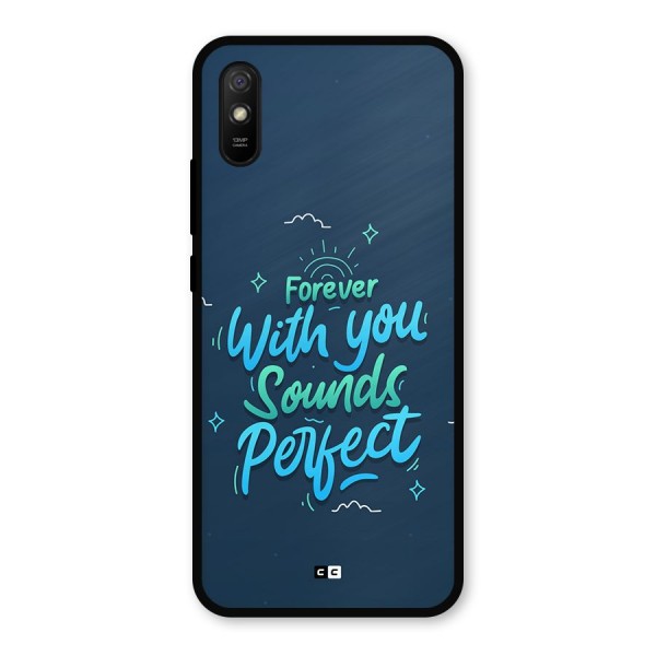 Sounds Perfect Metal Back Case for Redmi 9i