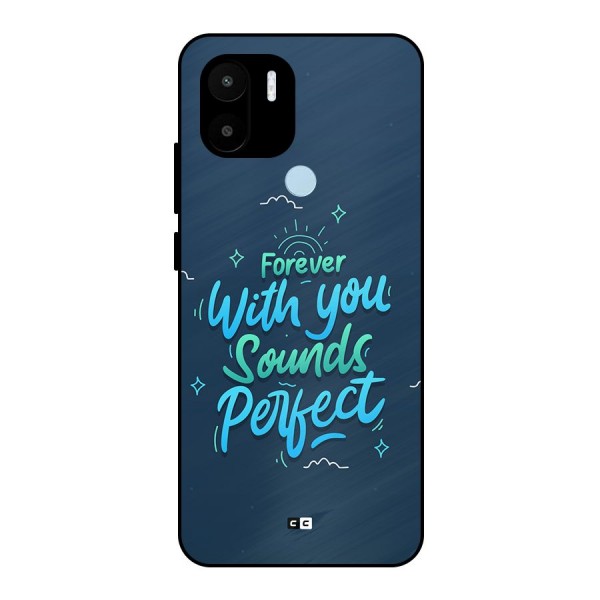 Sounds Perfect Metal Back Case for Redmi A1 Plus