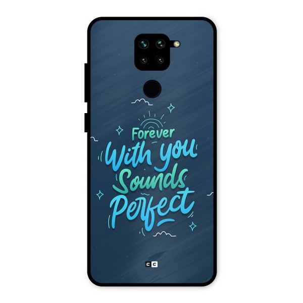 Sounds Perfect Metal Back Case for Redmi Note 9