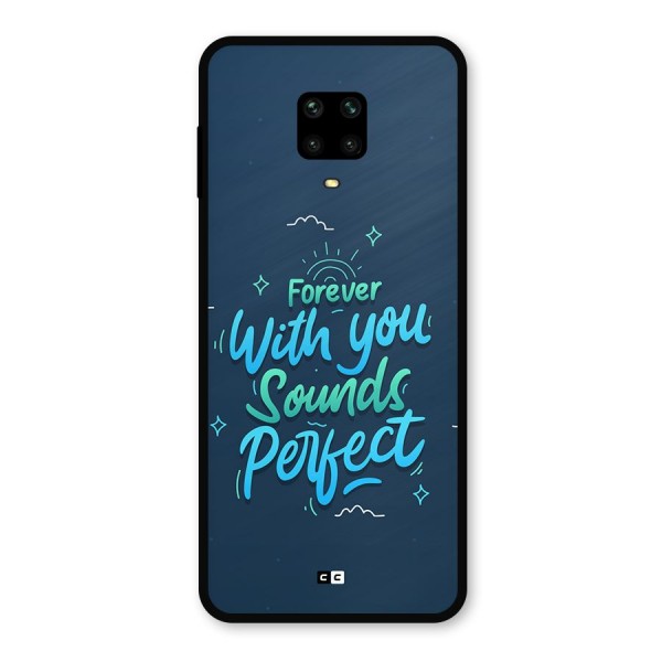 Sounds Perfect Metal Back Case for Redmi Note 9 Pro Max