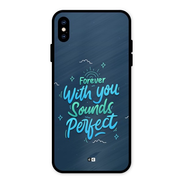 Sounds Perfect Metal Back Case for iPhone XS Max