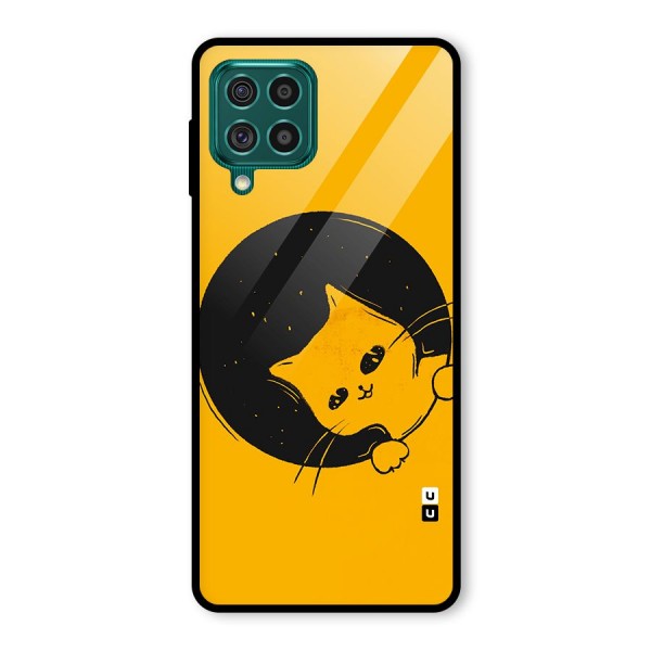 Space Cat Glass Back Case for Galaxy F62