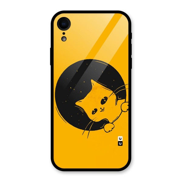 Space Cat Glass Back Case for iPhone XR