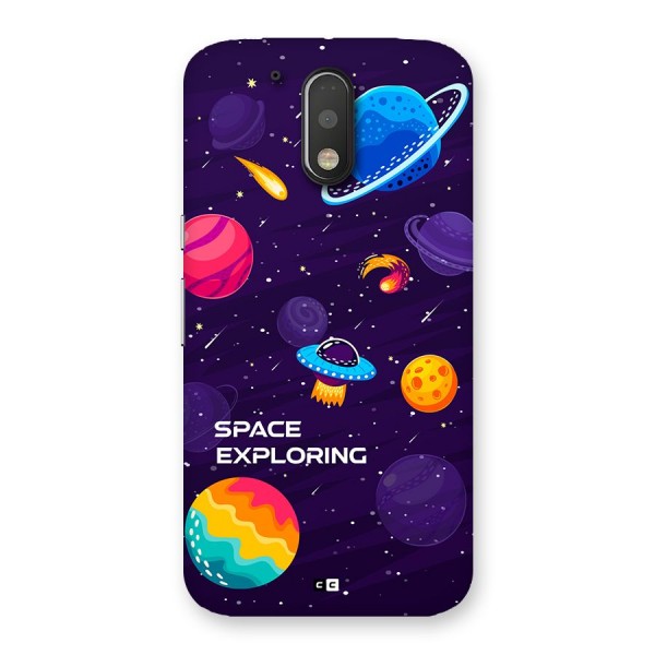 Space Exploring Back Case for Moto G4 Plus