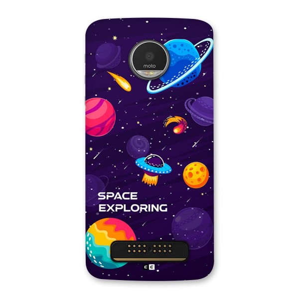 Space Exploring Back Case for Moto Z Play
