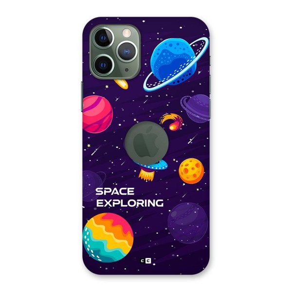 Space Exploring Back Case for iPhone 11 Pro Logo Cut