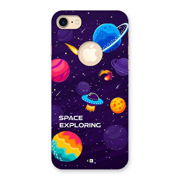 Space Exploring Back Case for iPhone 7 Logo Cut