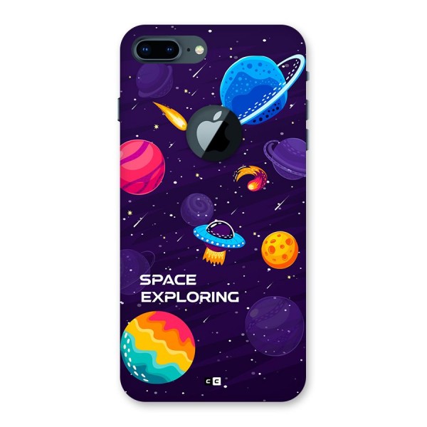 Space Exploring Back Case for iPhone 7 Plus Logo Cut
