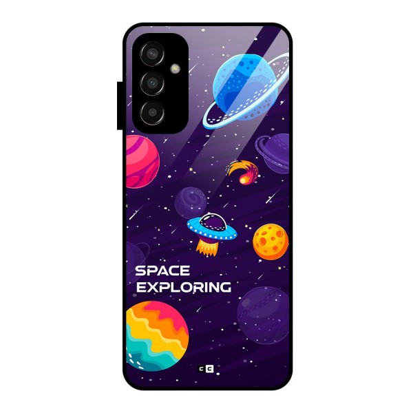 Space Exploring Glass Back Case for Galaxy F13
