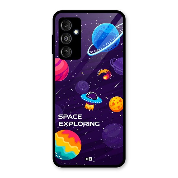 Space Exploring Glass Back Case for Galaxy M14 5G
