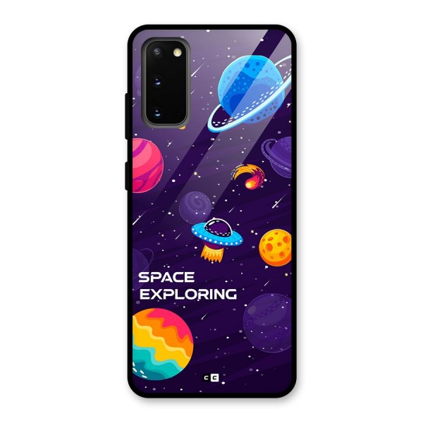 Space Exploring Glass Back Case for Galaxy S20