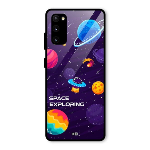 Space Exploring Glass Back Case for Galaxy S20 FE 5G