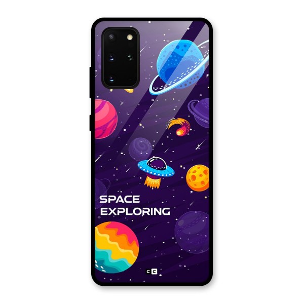 Space Exploring Glass Back Case for Galaxy S20 Plus