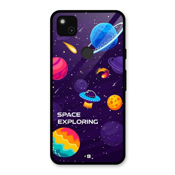 Space Exploring Glass Back Case for Google Pixel 4a