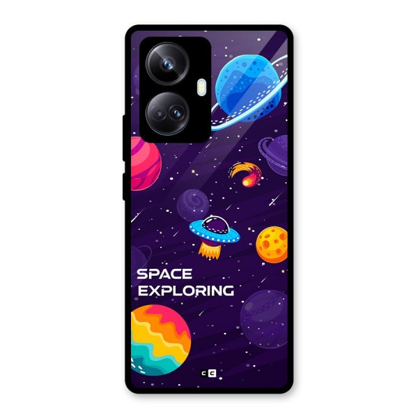 Space Exploring Glass Back Case for Realme 10 Pro Plus