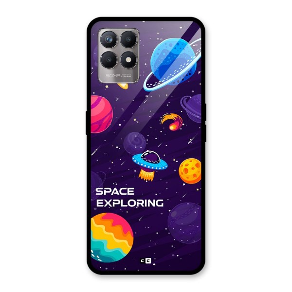 Space Exploring Glass Back Case for Realme 8i
