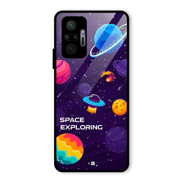 Space Exploring Glass Back Case for Redmi Note 10 Pro Max