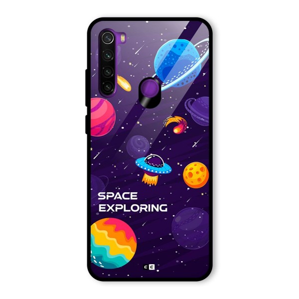 Space Exploring Glass Back Case for Redmi Note 8