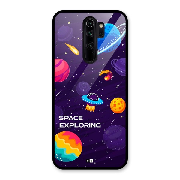Space Exploring Glass Back Case for Redmi Note 8 Pro