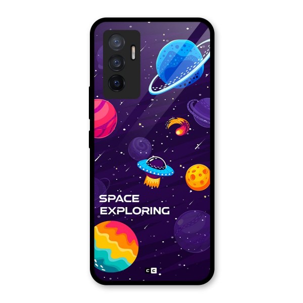 Space Exploring Glass Back Case for Vivo V23e
