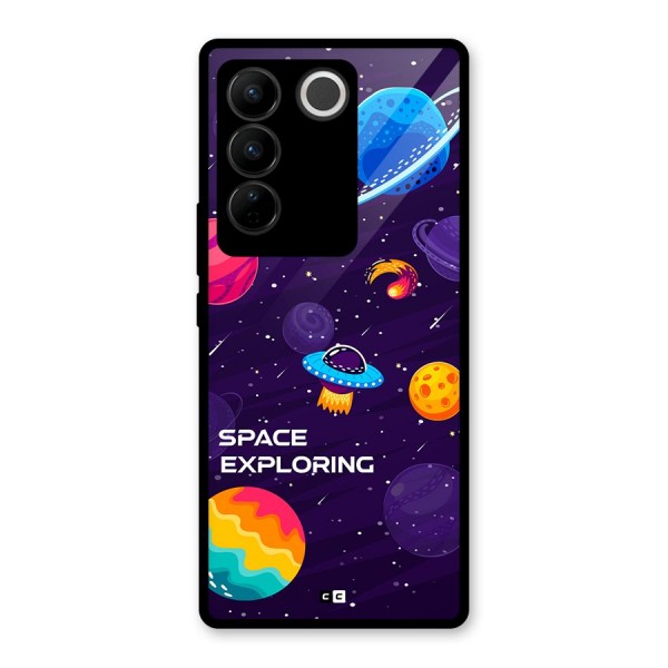 Space Exploring Glass Back Case for Vivo V27