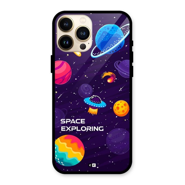 Space Exploring Glass Back Case for iPhone 13 Pro Max