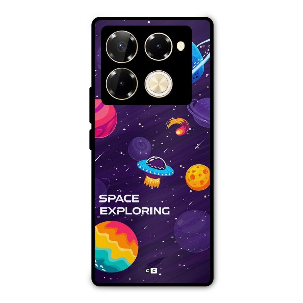 Space Exploring Metal Back Case for Infinix Note 40 Pro Plus
