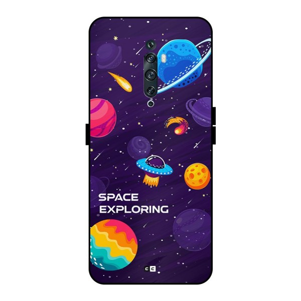 Space Exploring Metal Back Case for Oppo Reno2 F