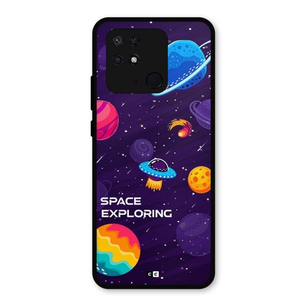 Space Exploring Metal Back Case for Redmi 10 Power